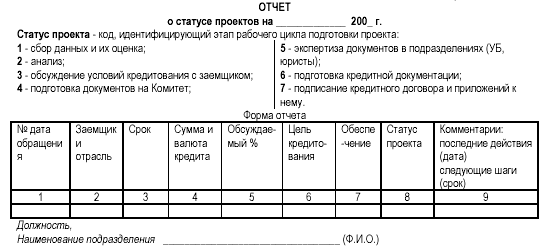 Отчет о статусе проекта